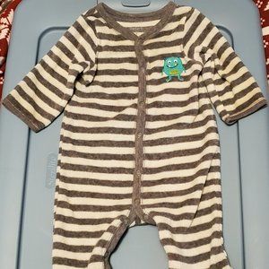 monster onesie 3 months